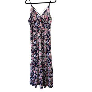 Adelyn Rae Floral Maxi Dress L